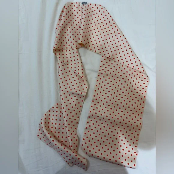 Hermes Maxi Twilly Scarf + Tying Cards - Bees & Orange Polka Dots - Picture 3 of 15